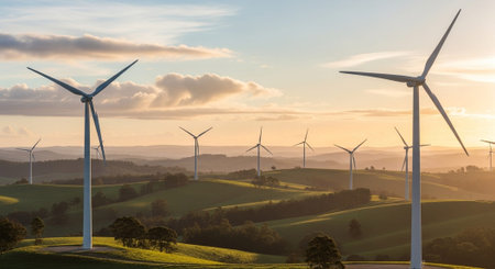 Natural and Renewable Energy Concept.