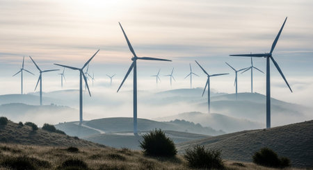 Natural and Renewable Energy Concept.