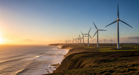 Natural and Renewable Energy Concept.