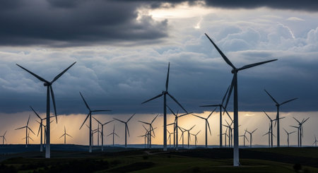 Natural and Renewable Energy Concept.