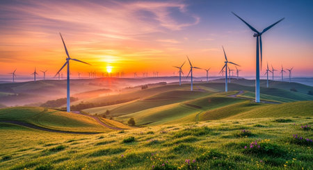 Natural and Renewable Energy Concept.