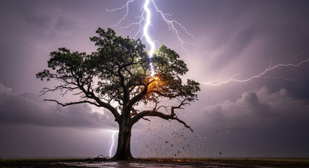 Natural and Renewable Energy Concept.