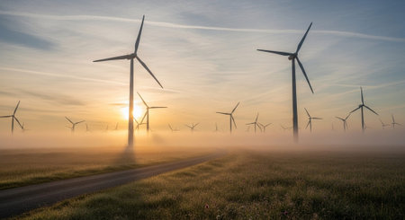 Natural and Renewable Energy Concept.
