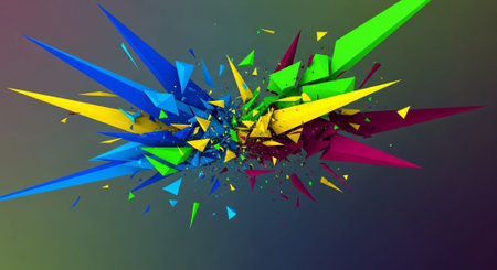Vibrant Colorful Abstract Background with Fluid Waves and Modern Gradient Design.