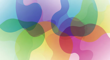 Vibrant Colorful Abstract Background with Fluid Waves and Modern Gradient Design.