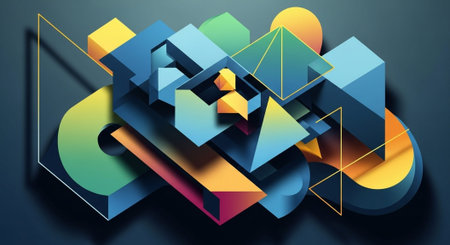 Vibrant Colorful Abstract Background with Fluid Waves and Modern Gradient Design.