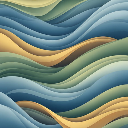 Vibrant Colorful Abstract Background with Fluid Waves and Modern Gradient Design.
