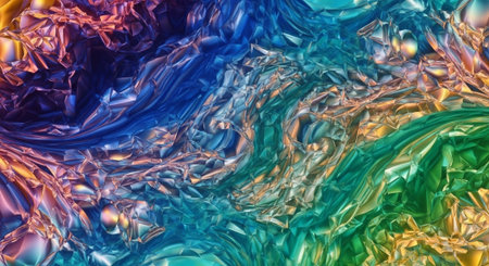 Vibrant Colorful Abstract Background with Fluid Waves and Modern Gradient Design.