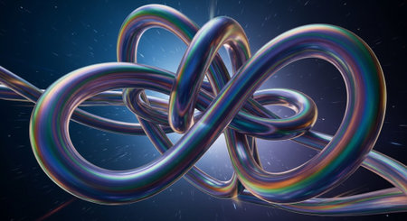 Vibrant Colorful Abstract Background with Fluid Waves and Modern Gradient Design.