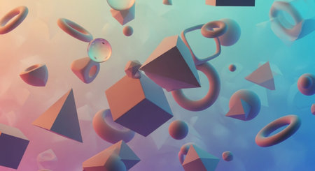 Vibrant Colorful Abstract Background with Fluid Waves and Modern Gradient Design.