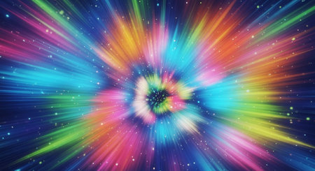 Vibrant Colorful Abstract Background with Fluid Waves and Modern Gradient Design.
