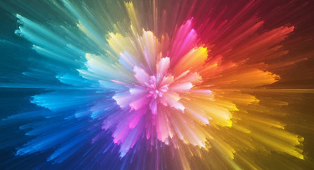Vibrant Colorful Abstract Background with Fluid Waves and Modern Gradient Design.