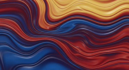 Vibrant Colorful Abstract Background with Fluid Waves and Modern Gradient Design.