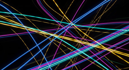 Vibrant Colorful Abstract Background with Fluid Waves and Modern Gradient Design.