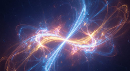 Vibrant Colorful Abstract Background with Fluid Waves and Modern Gradient Design.