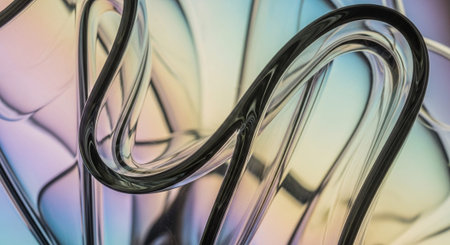Vibrant Colorful Abstract Background with Fluid Waves and Modern Gradient Design.
