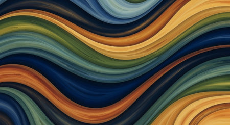 Vibrant Colorful Abstract Background with Fluid Waves and Modern Gradient Design.