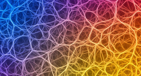 Vibrant Colorful Abstract Background with Fluid Waves and Modern Gradient Design.