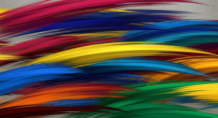 Vibrant Colorful Abstract Background with Fluid Waves and Modern Gradient Design.