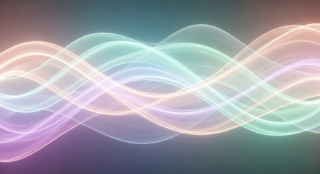 Vibrant Colorful Abstract Background with Fluid Waves and Modern Gradient Design.