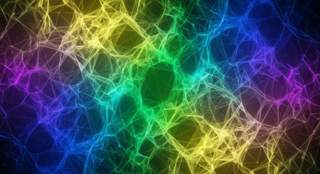 Vibrant Colorful Abstract Background with Fluid Waves and Modern Gradient Design.