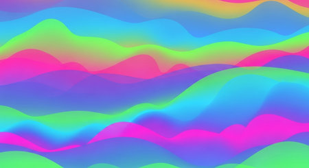 Vibrant Colorful Abstract Background with Fluid Waves and Modern Gradient Design.