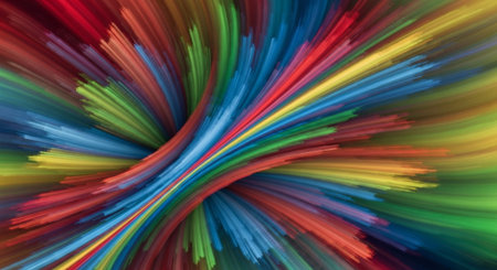 Vibrant Colorful Abstract Background with Fluid Waves and Modern Gradient Design.