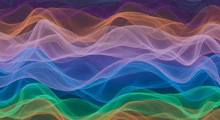 Vibrant Colorful Abstract Background with Fluid Waves and Modern Gradient Design.