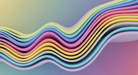 Vibrant Colorful Abstract Background with Fluid Waves and Modern Gradient Design.