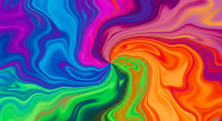 Vibrant Colorful Abstract Background with Fluid Waves and Modern Gradient Design.