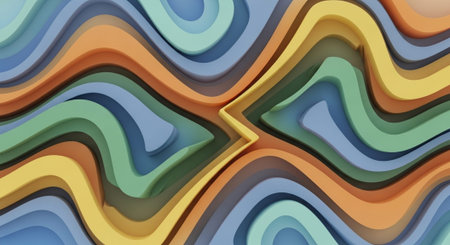 Vibrant Colorful Abstract Background with Fluid Waves and Modern Gradient Design.