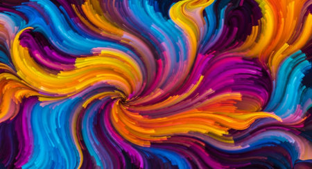 Vibrant Colorful Abstract Background with Fluid Waves and Modern Gradient Design.