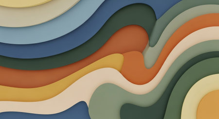 Vibrant Colorful Abstract Background with Fluid Waves and Modern Gradient Design.