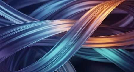Vibrant Colorful Abstract Background with Fluid Waves and Modern Gradient Design.