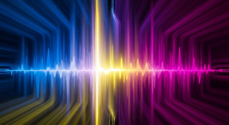 Vibrant Colorful Abstract Background with Fluid Waves and Modern Gradient Design.
