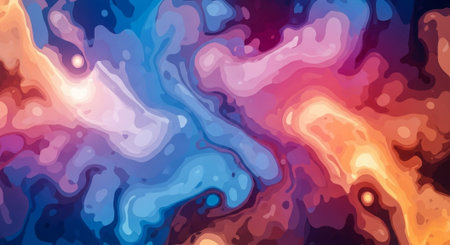 Vibrant Colorful Abstract Background with Fluid Waves and Modern Gradient Design.
