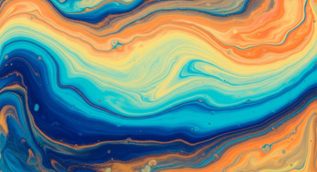 Vibrant Colorful Abstract Background with Fluid Waves and Modern Gradient Design.