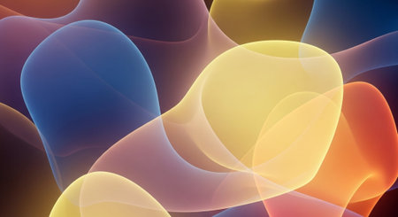 Vibrant Colorful Abstract Background with Fluid Waves and Modern Gradient Design.