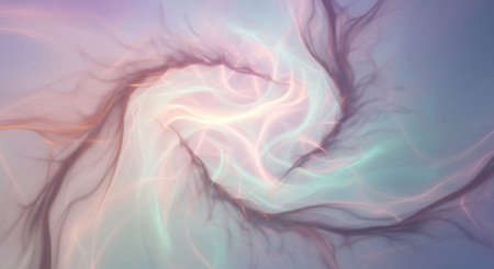 Vibrant Colorful Abstract Background with Fluid Waves and Modern Gradient Design.