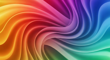 Vibrant Colorful Abstract Background with Fluid Waves and Modern Gradient Design.