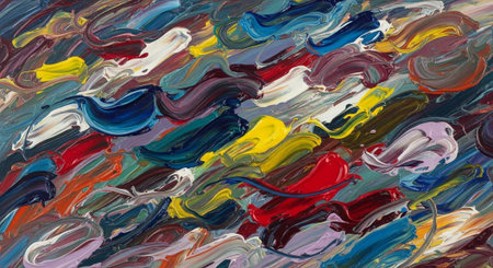 Vibrant Colorful Abstract Background with Fluid Waves and Modern Gradient Design.