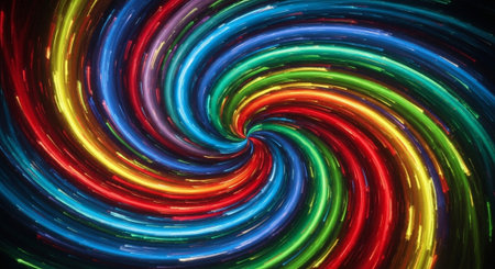 Vibrant Colorful Abstract Background with Fluid Waves and Modern Gradient Design.
