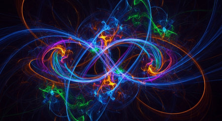 Vibrant Colorful Abstract Background with Fluid Waves and Modern Gradient Design.
