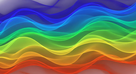 Vibrant Colorful Abstract Background with Fluid Waves and Modern Gradient Design.