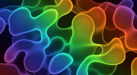 Vibrant Colorful Abstract Background with Fluid Waves and Modern Gradient Design.