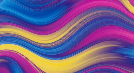 Vibrant Colorful Abstract Background with Fluid Waves and Modern Gradient Design.