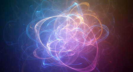 Vibrant Colorful Abstract Background with Fluid Waves and Modern Gradient Design.