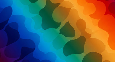 Vibrant Colorful Abstract Background with Fluid Waves and Modern Gradient Design.