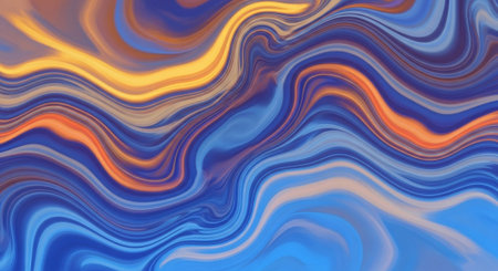 Vibrant Colorful Abstract Background with Fluid Waves and Modern Gradient Design.
