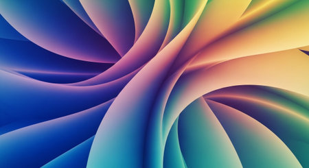 Vibrant Colorful Abstract Background with Fluid Waves and Modern Gradient Design.